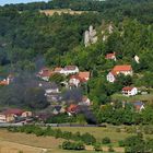 Dampfbahn fränkische Schweiz von Burg Neideck aus