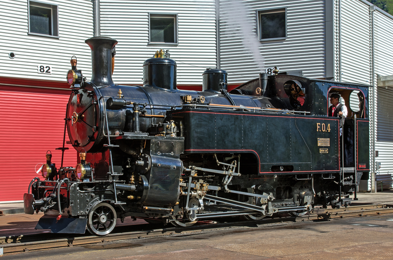 Dampfbahn Furkabergstrecke Lok  F.O. Nr. 4 