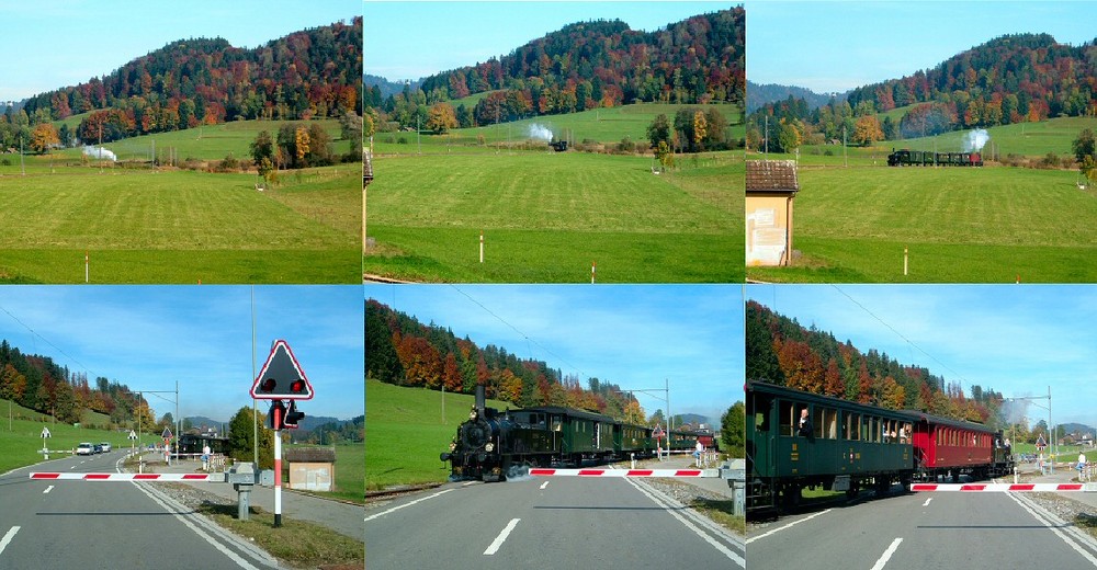 Dampfbahn im Zeitraffer