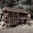 Dampfdreschmaschine im Freilichtmuseum Kiekeberg