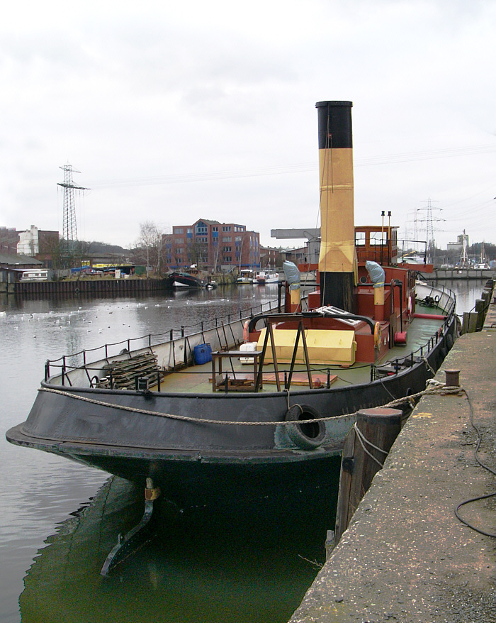 Dampfeisbrecher ELBE, Heckansicht