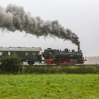 Dampfeisenbahn im Nebel