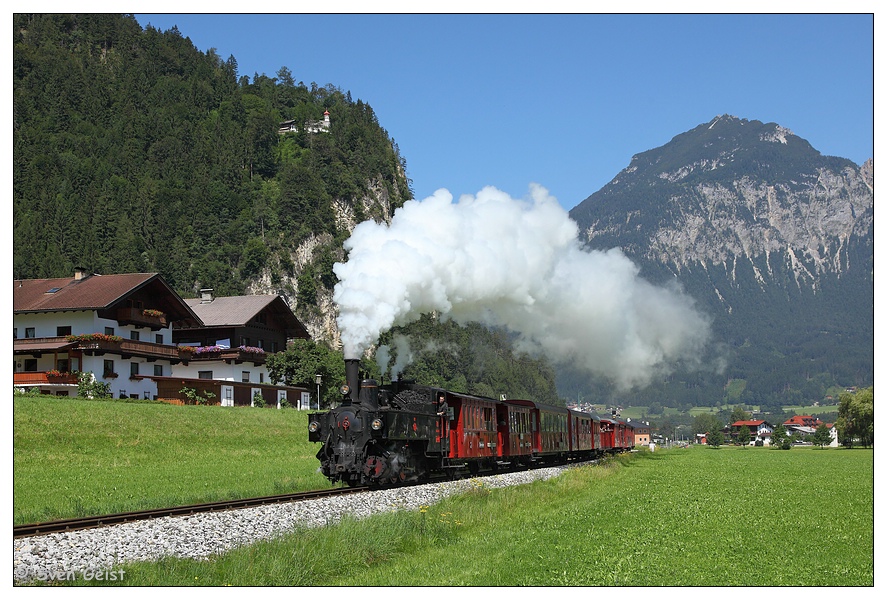 Dampfendes Tirol im Zillertal