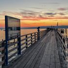 Dampfersteg im Sonnenaufgang 