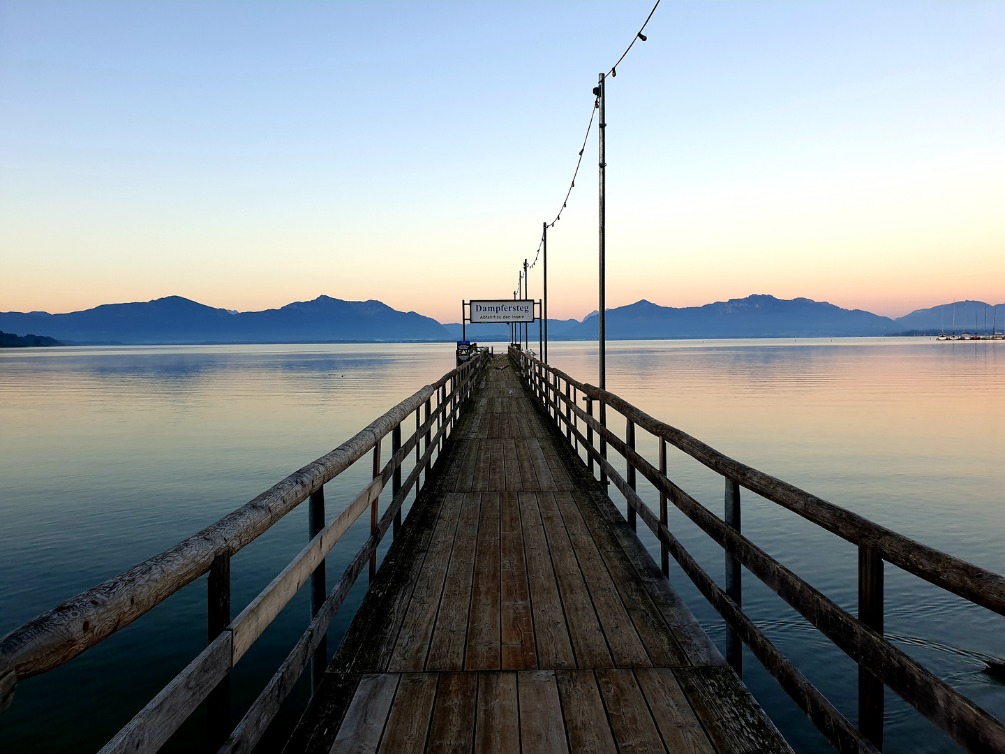 Dampfersteg in Seebruck am Chiemsee