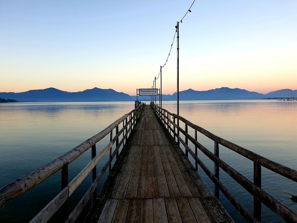 Dampfersteg in Seebruck am Chiemsee