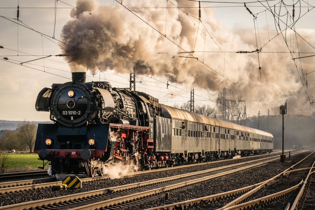 Dampflok 03 1010-2: Sonderfahrt der Eisenbahnfreunde Treysa