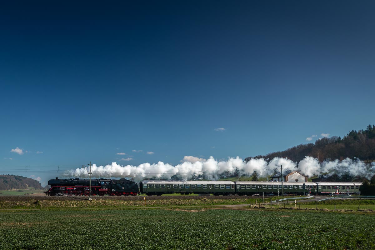 Dampflok 03 1010-2: Sonderfahrt der Eisenbahnfreunde Treysa