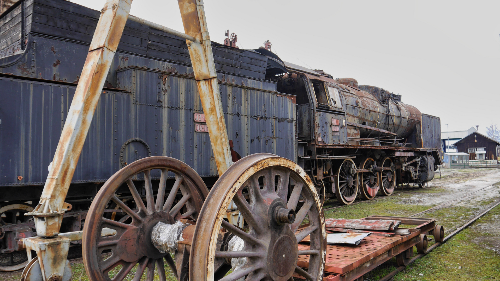 Dampflok 06-16 im Eisenbahnmuseum Ljubljana