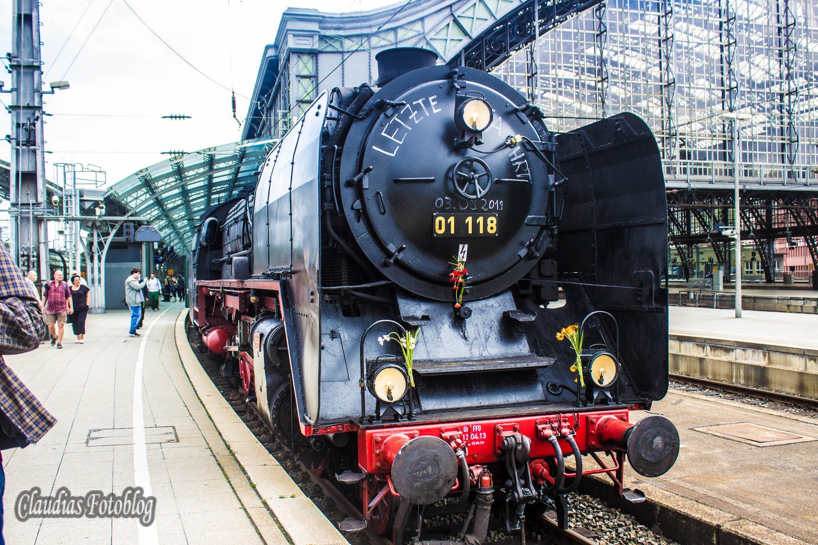 Dampflok 1801 auf ihrer letzten Fahrt