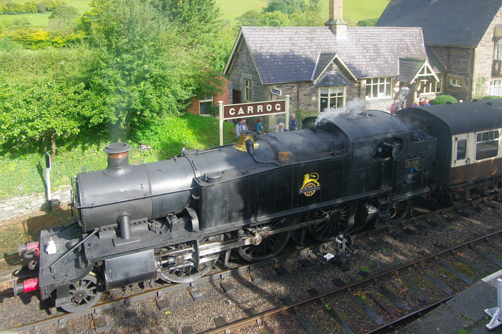 Dampflok 5199 in Carrog Station