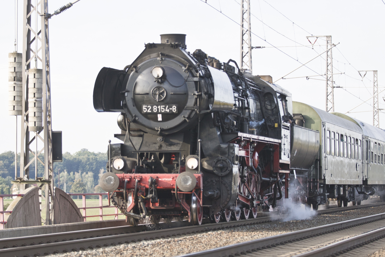 Dampflok 52 8154-8 des Eisenbahnhmuseums Leipzig
