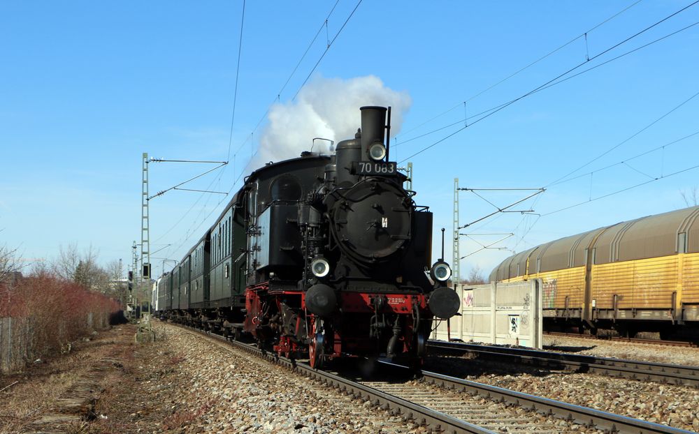 Dampflok 70083 des Bayrischen Lokalbahnverein's e.V.