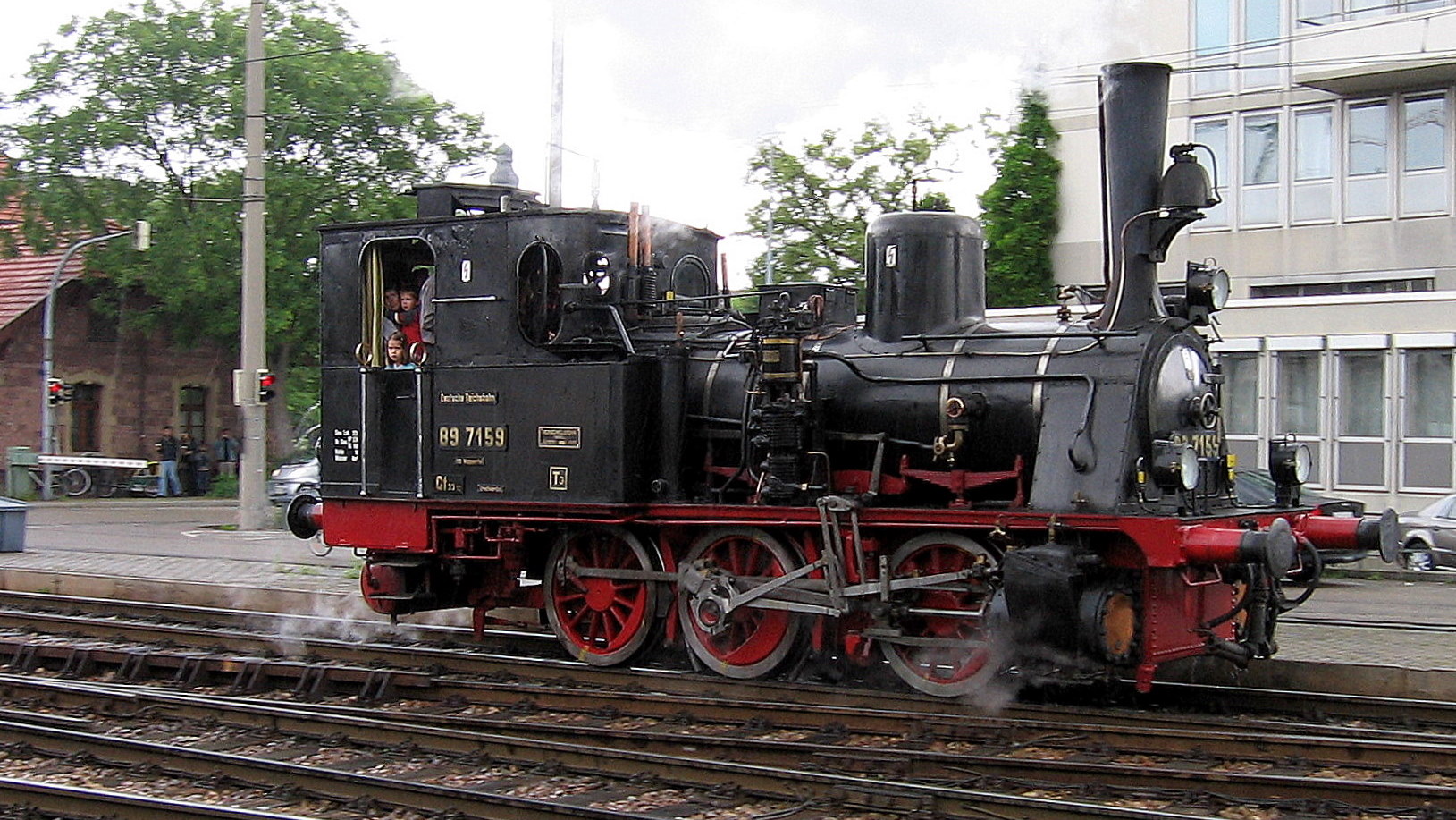 Dampflok 89 7159 in Ettlingen Stadt