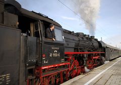 Dampflok am Münchner Ostbahnhof