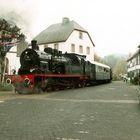 Dampflok auf dem Marktplatz