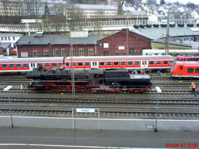 Dampflok der EFB in Siegen