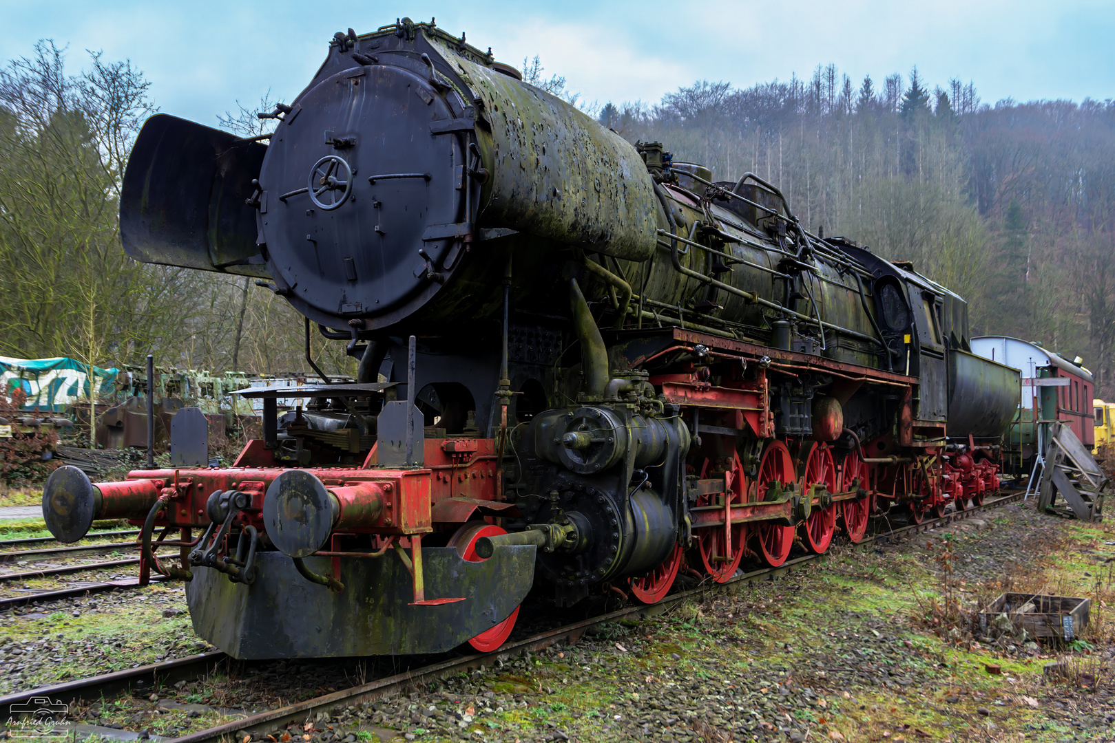 Dampflok im Bahnhof Radevormwald-Dahlhausen(Wupper)