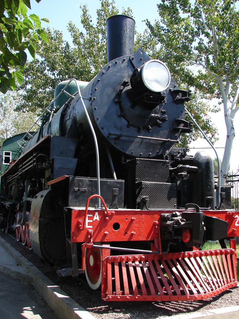 Dampflok im Eisenbahn Museum Taschkent