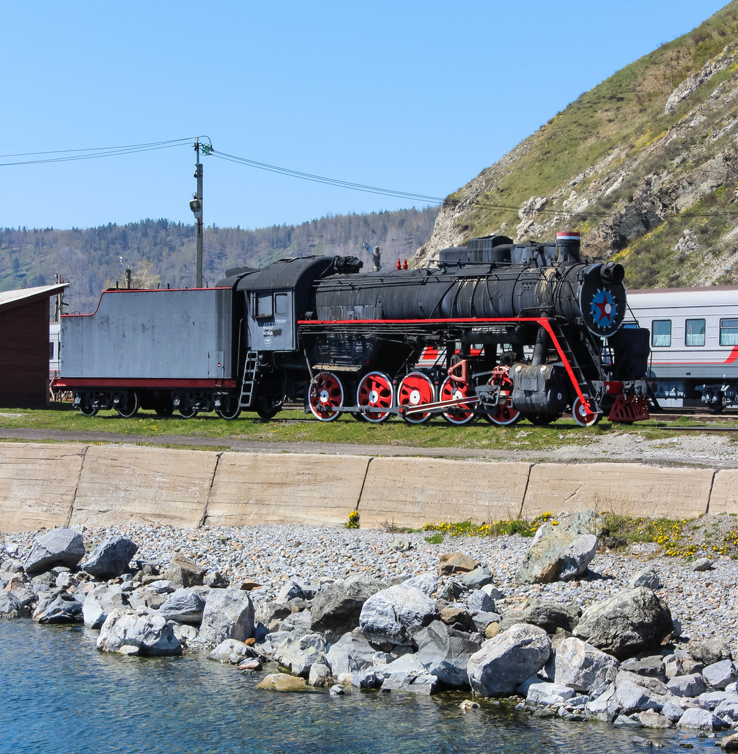 Dampflok in Port Baikal