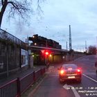 Dampflokomotive 50 3708 in Schönebeck - Ob die Brücke hält?