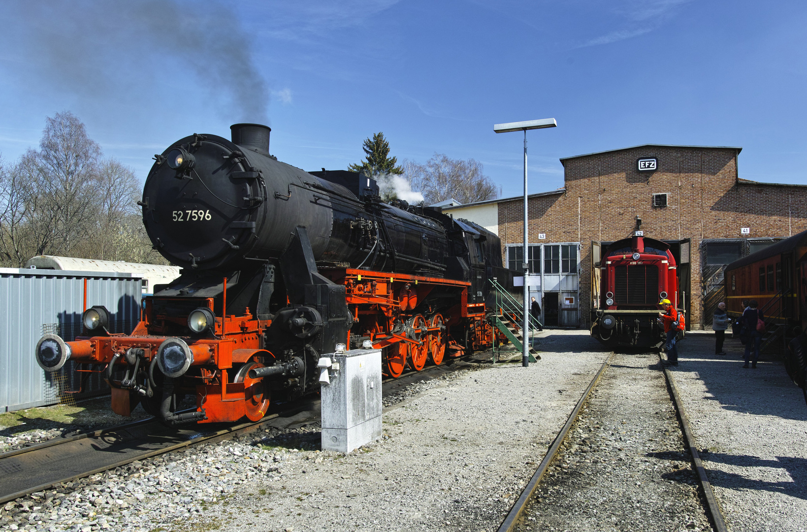 Dampflokomotive 52 7596 der EFZ