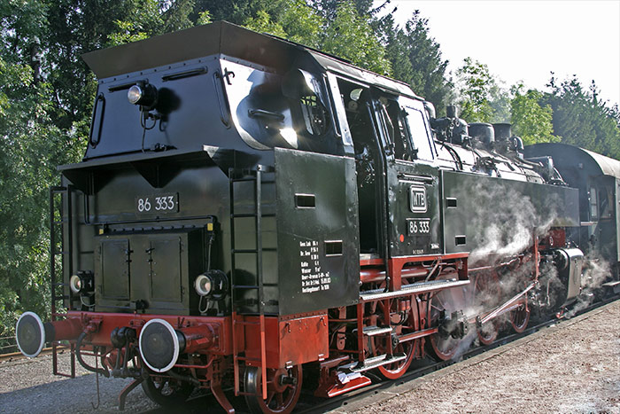 Dampflokomotive der Wutachtalbahn