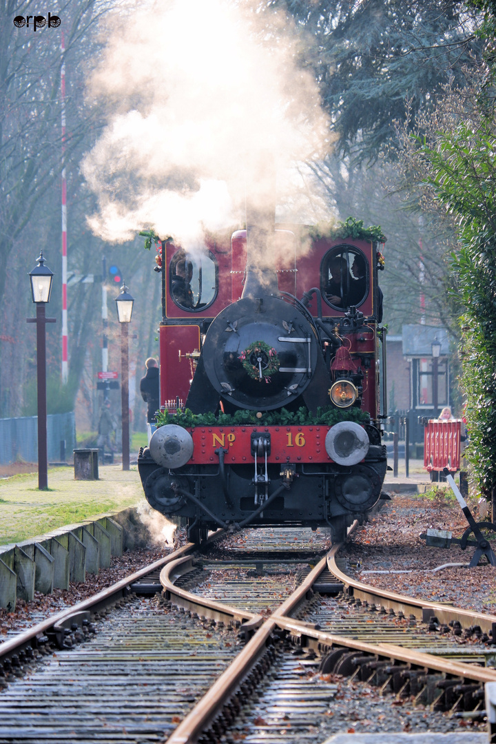 Dampflokomotive SHM-16 Medemblik (Winterritten 2019) 02