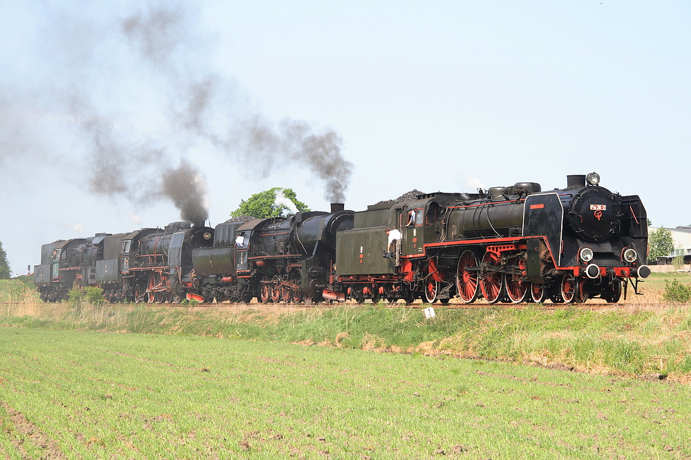 Dampflokparade bei der PKP in Wolsztyn