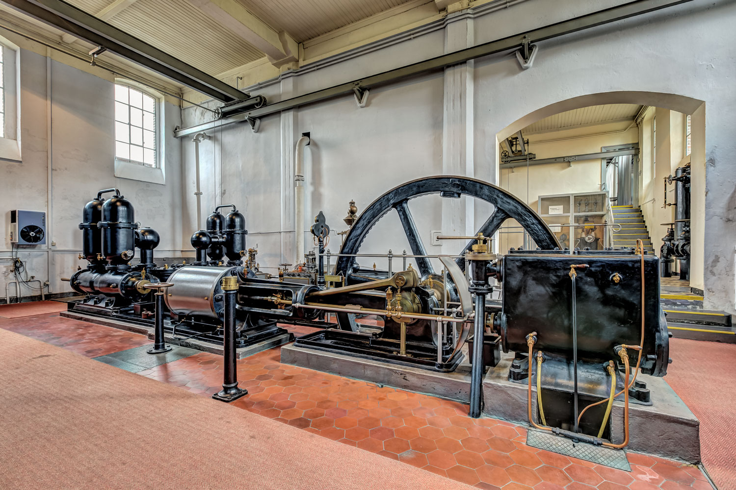 Dampfmaschine aus dem alten Wasserwerk in Wesel