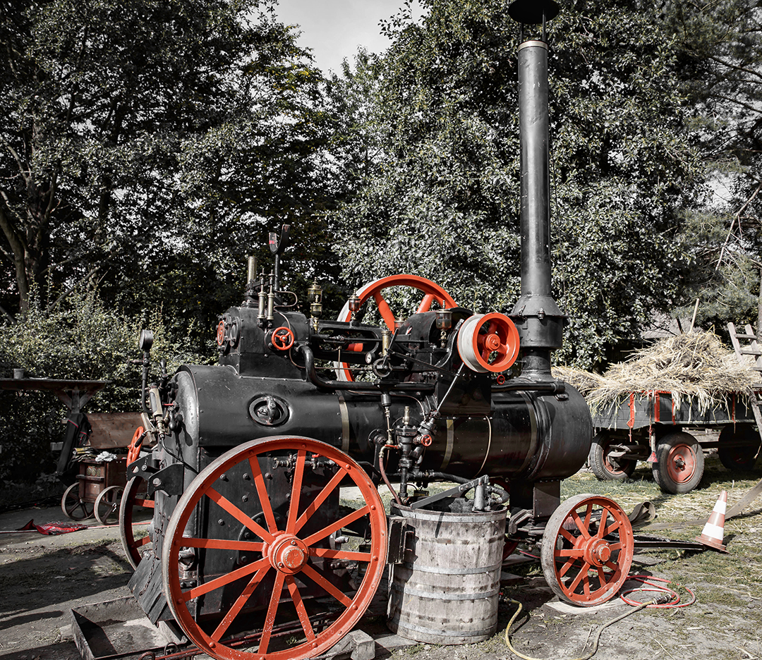 Dampfmaschine im Freilichtmuseum Kiekeberg