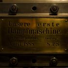 Dampfmaschine im Manuelskotten in Wuppertal - Schild