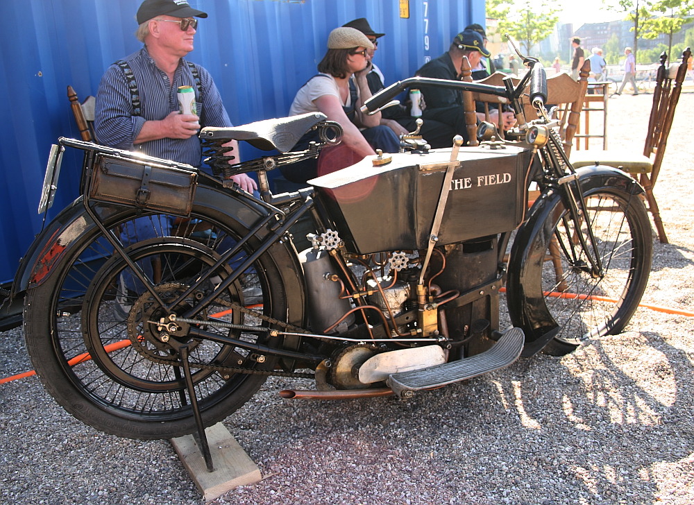 Dampfmotorrad "The Field", das einzige Dampfmotorrad der Welt, 100 Jahre alt!