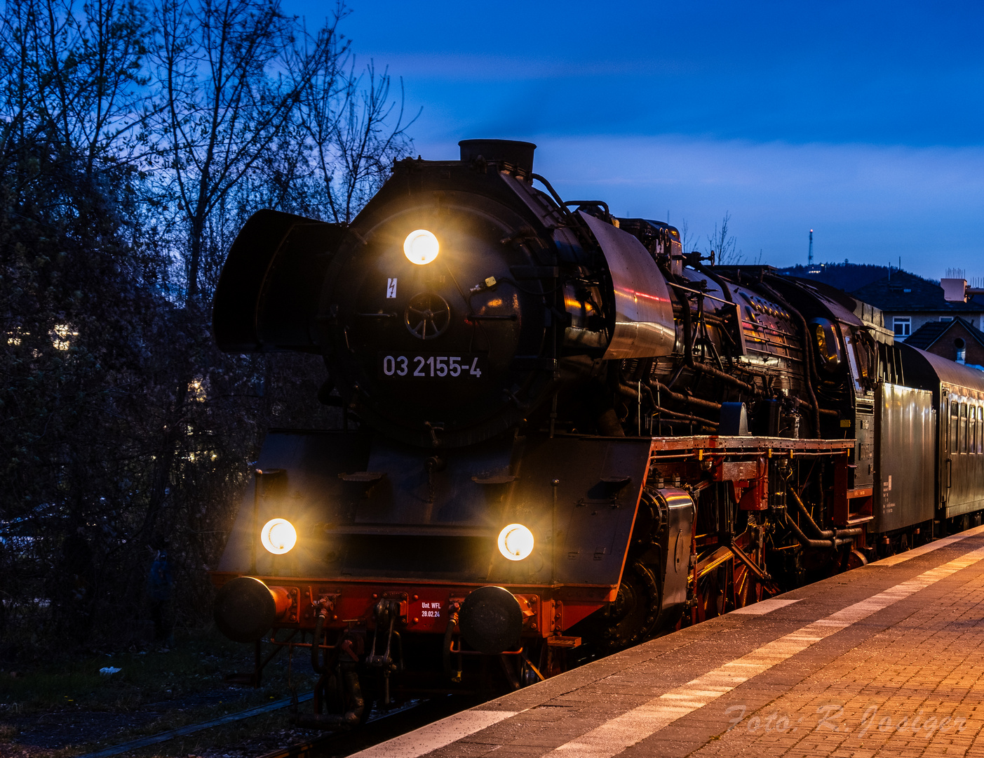 Dampfnostalgie im Bahnhof Saalfeld-Saale