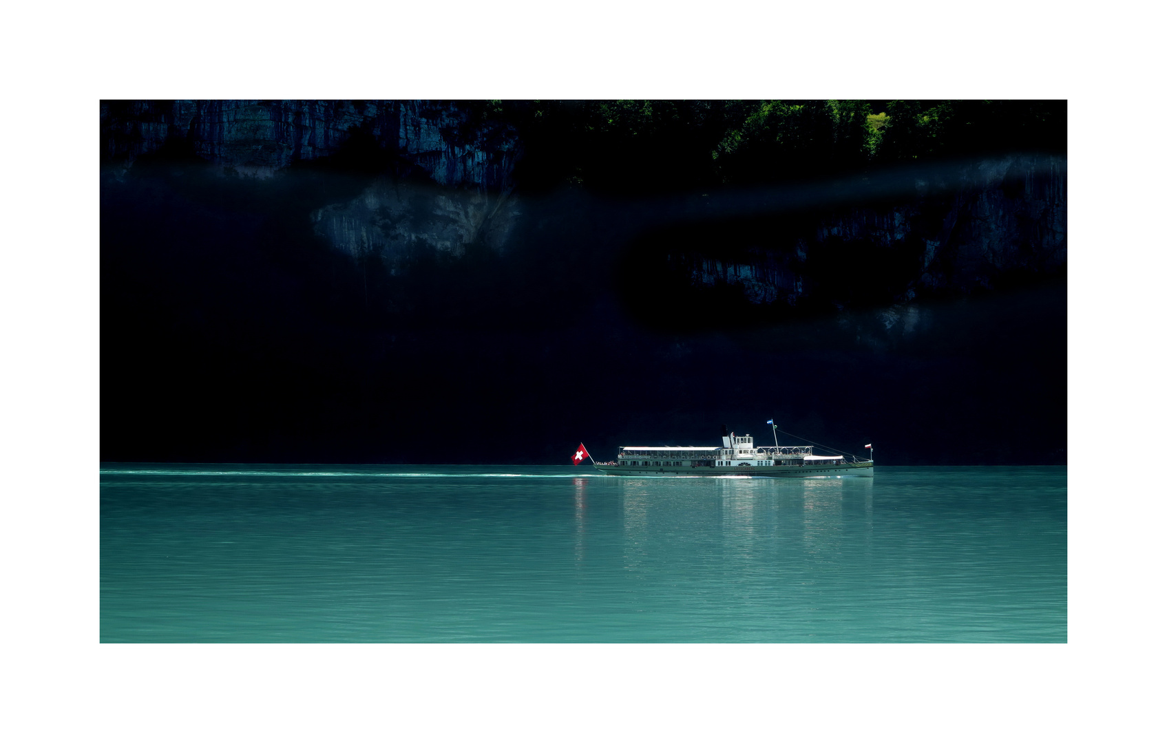 Dampfschiff auf dem Brienzer See