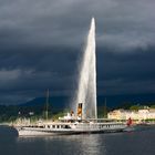 Dampfschiff auf dem Genfersee