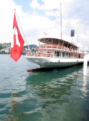 Dampfschiff auf dem Vierwaldstättersee ...