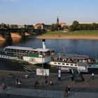 DAmpfschiff auf der Elbe