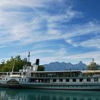 Dampfschiff Blümlisalp im Hafen von Thun