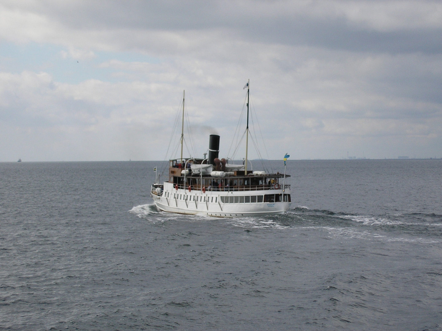 Dampfschiff in Öresund