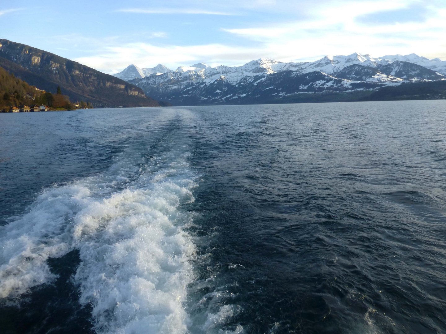 Dampfschiffahrt im Dez. auf CH - Thunersee