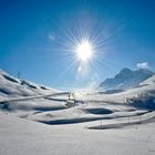 Dampfschneeschleuder auf dem Berninapass Januar 2011