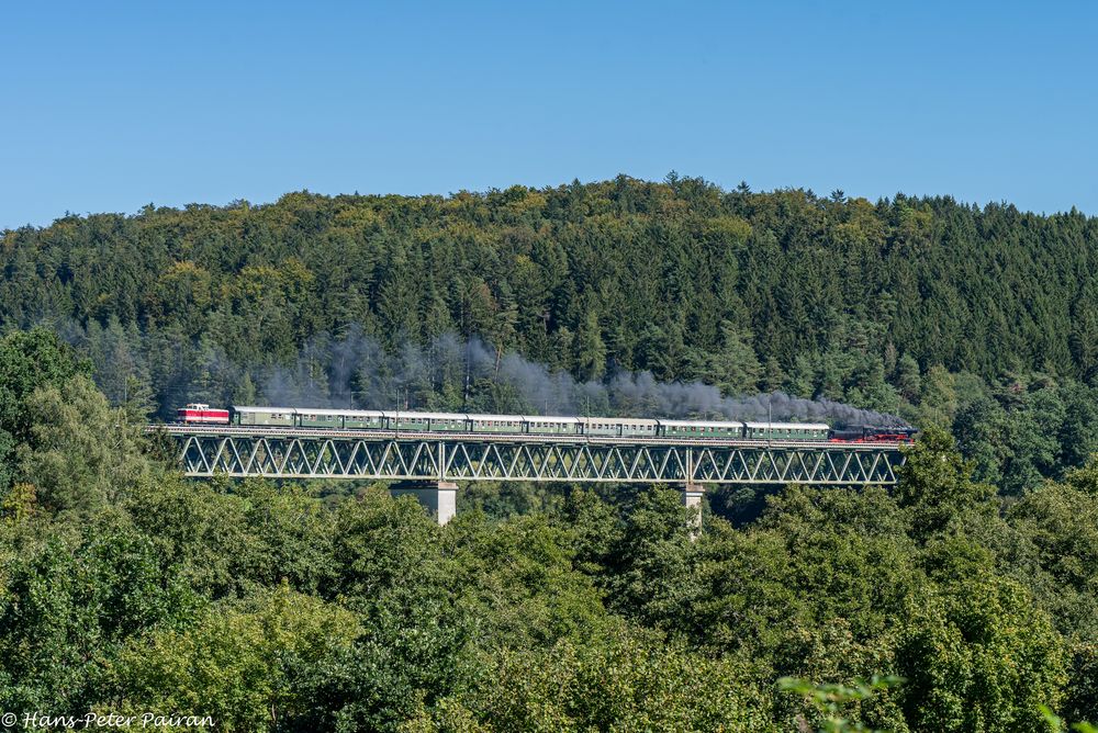 Dampfsonderzug auf der Deinninger-Brücke I