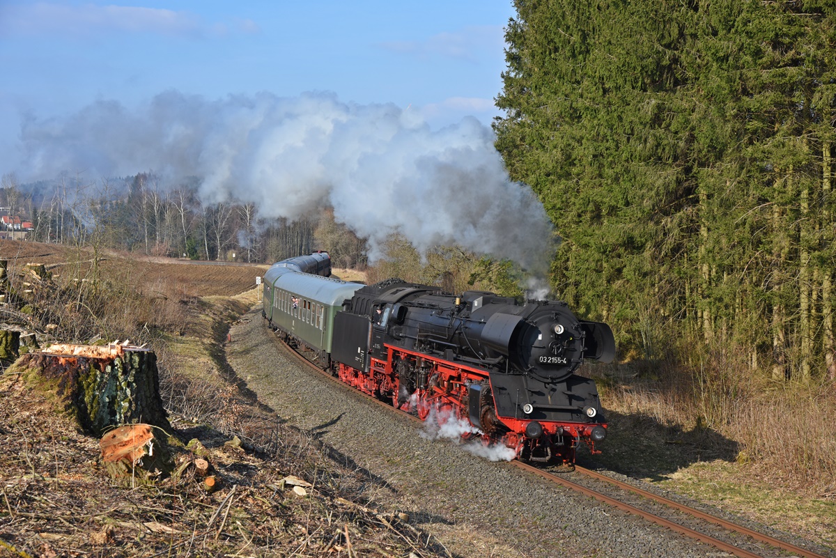 Dampfsonderzug zwischen Oberfranken und Thüringen