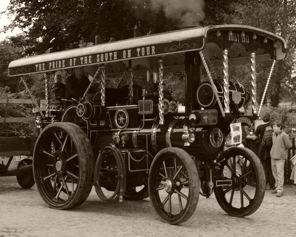 Dampftraktor, Dampfmaschine, Dampfmobile, Landtechnik