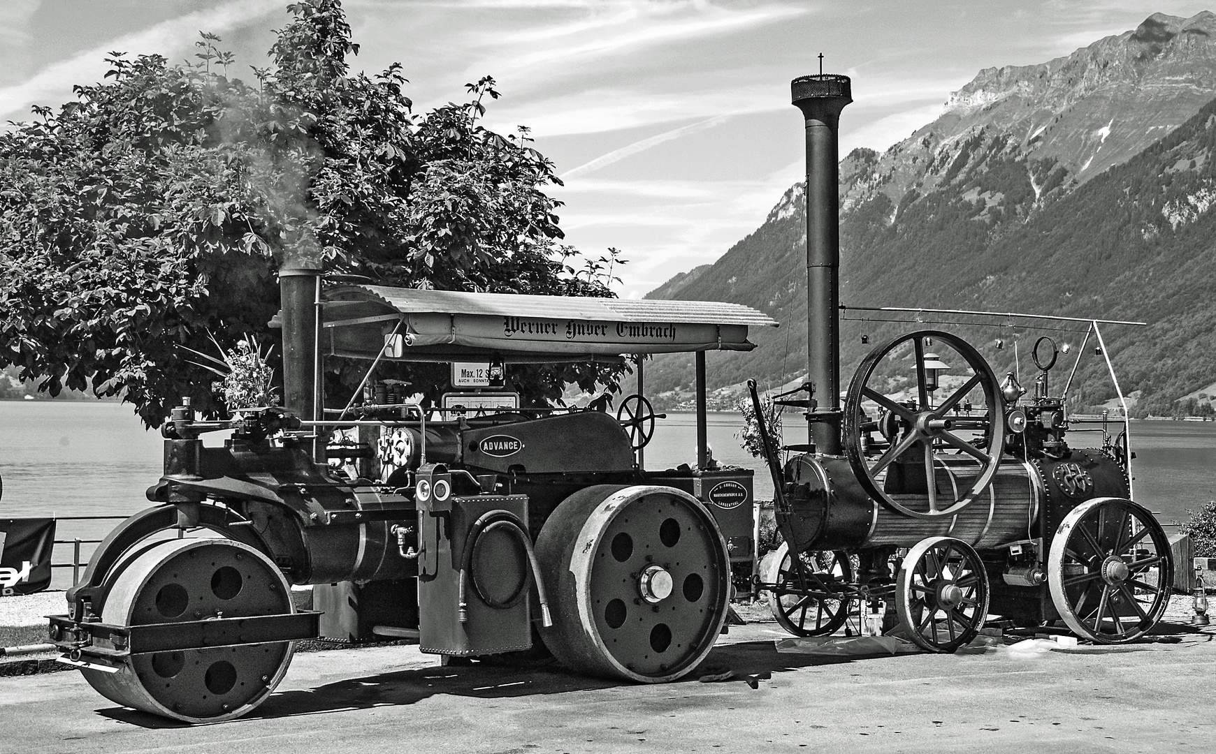 Dampfwalzen am Brienzersee 