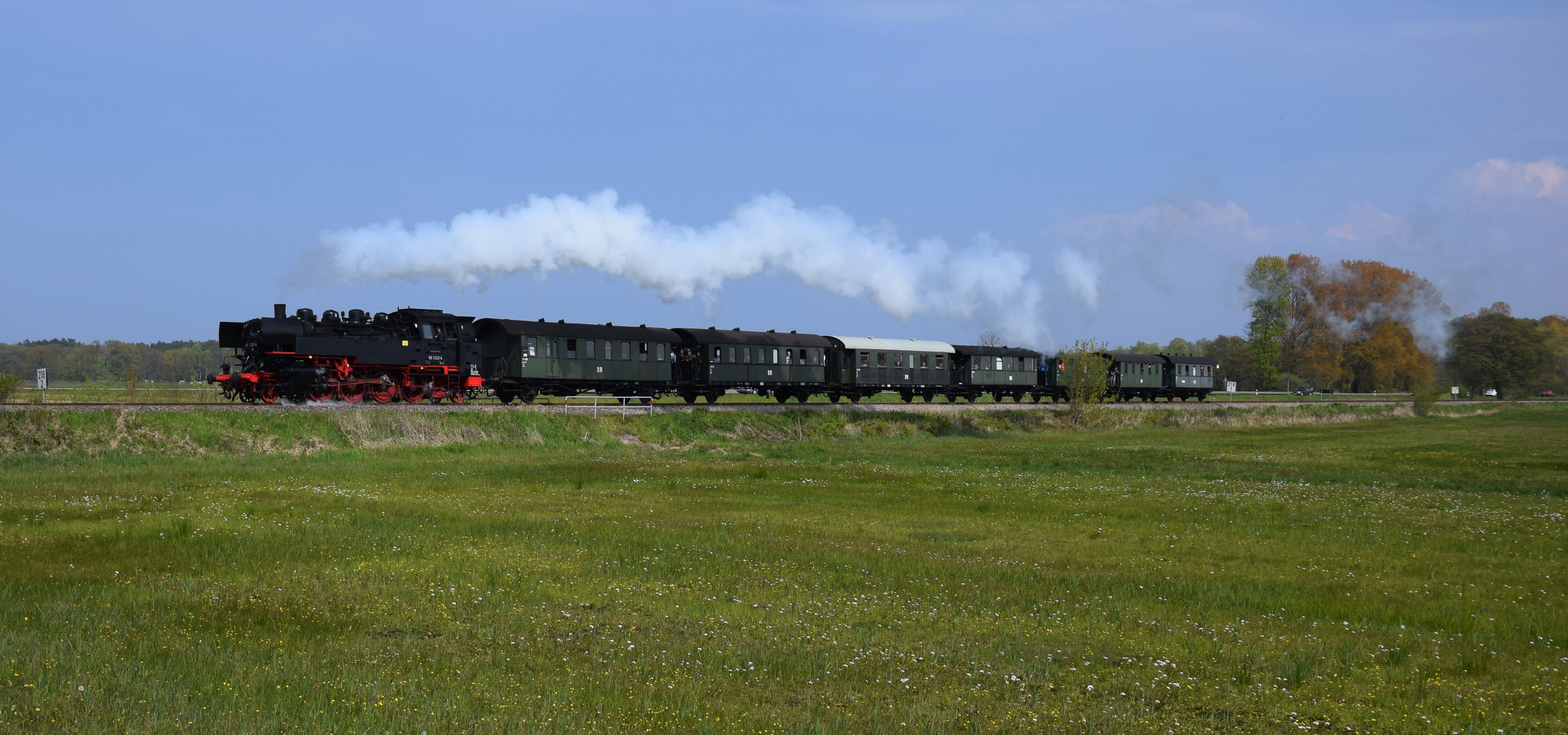 Dampfzug auf Usedom  -1