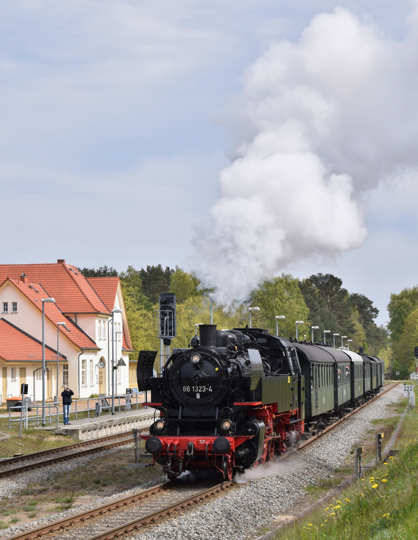 Dampfzug auf Usedom  -2