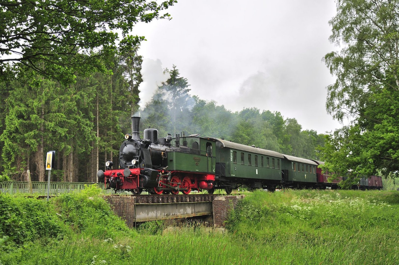 Dampfzug im Hasetal