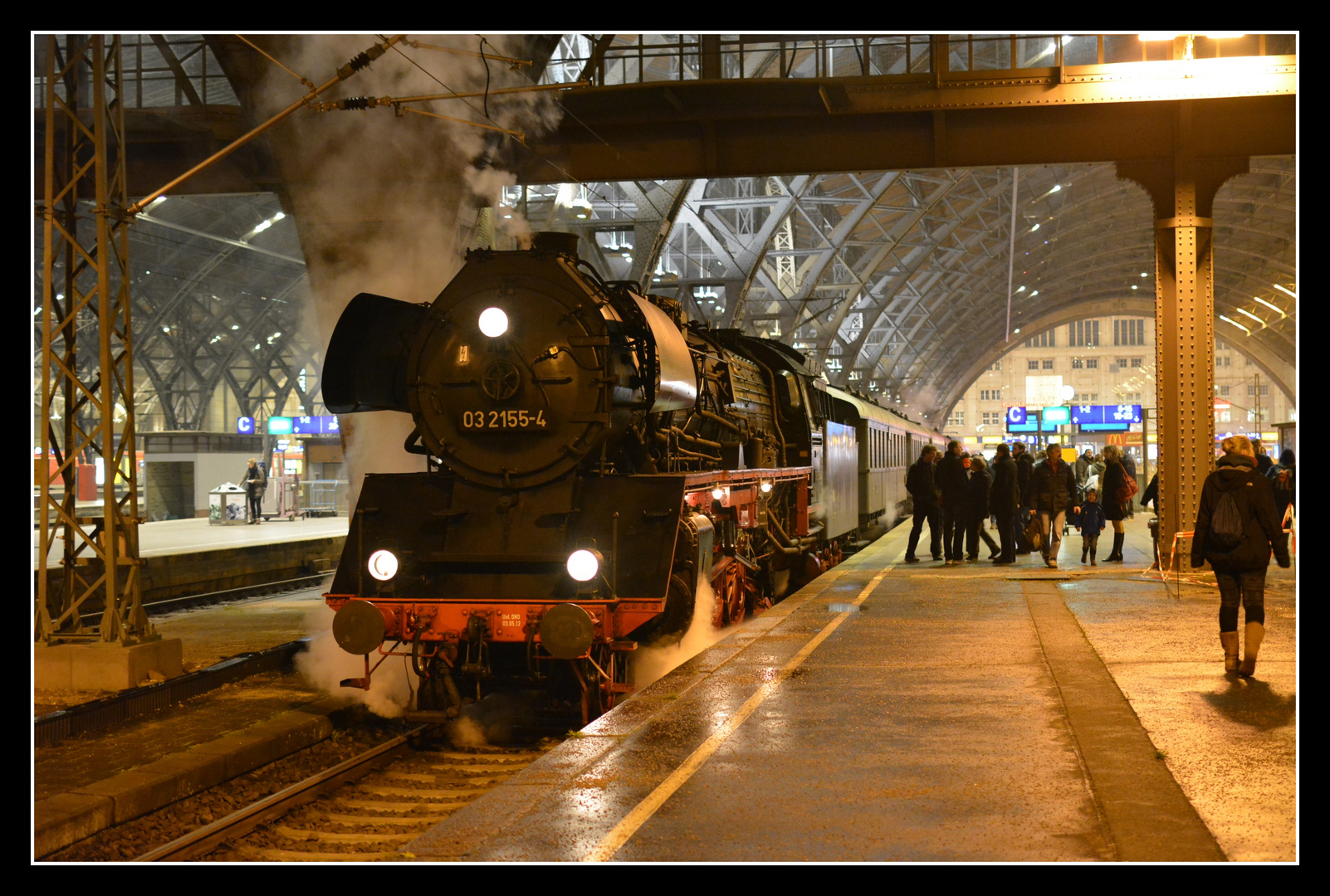 Dampfzug nach Berlin